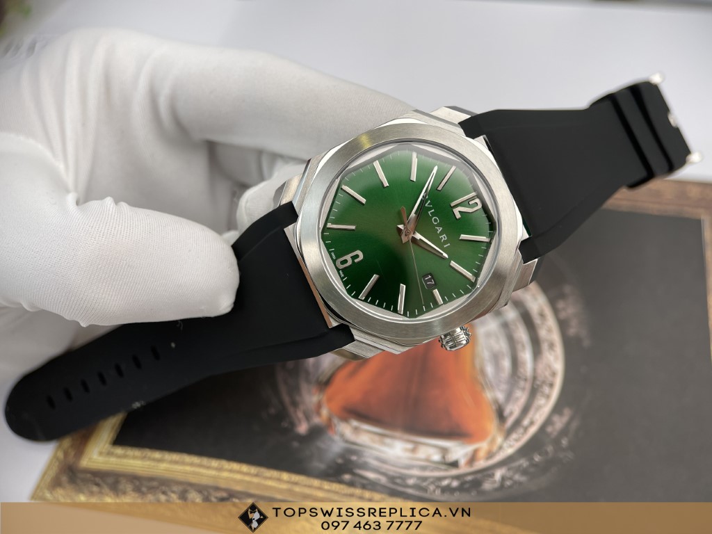 BVLGARI OCTO SOLOTEMPO 101963 BGOP41BGLD BV FACTORY Green DIAL