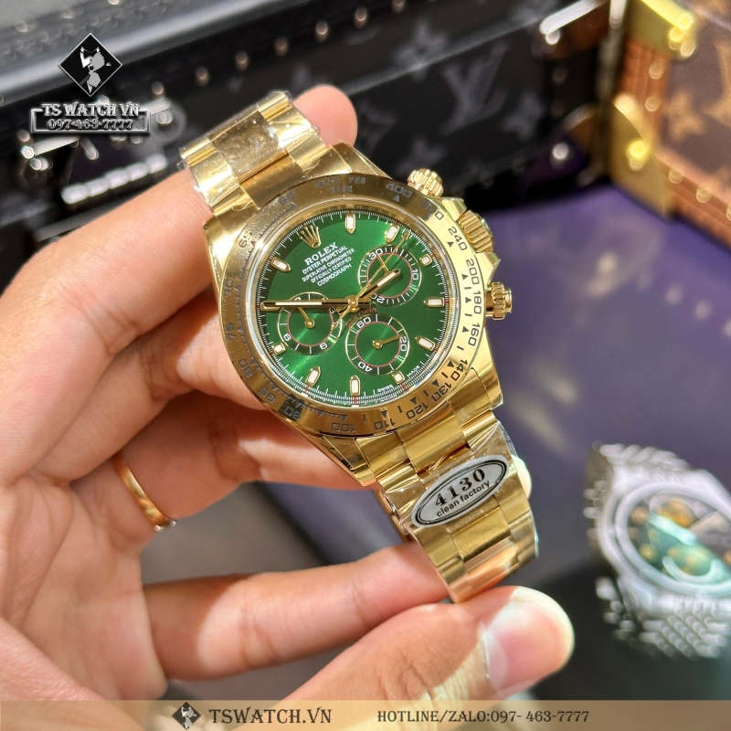 Rolex 116508 Cosmograph Daytona Green Dial 18K Yellow Gold Oyster